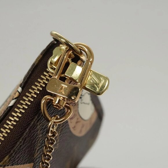 LOUIS VUITTON Monogram Patch Mini Pochette Accessoires Pouch M95804 Auth 117... - Picture 13 of 16